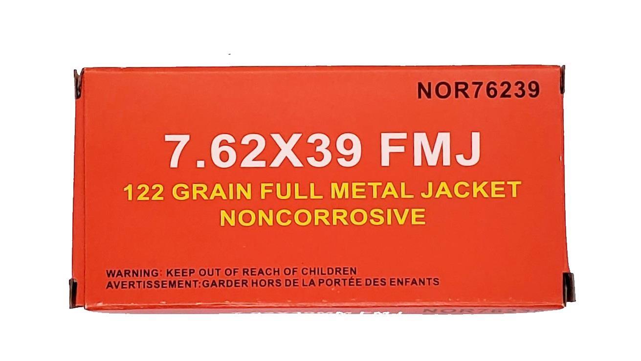 Norinco 7.62x39 FMJ 122gr Non-Corrosive - 20 rounds | FWGC Canada