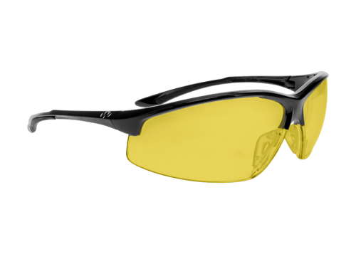 Walkers IKON Tanker Shooting Glasses Black Frame Amber Lenses | FWGC