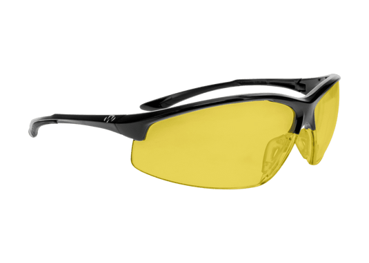 Walkers IKON Tanker Shooting Glasses Black Frame Amber Lenses | FWGC