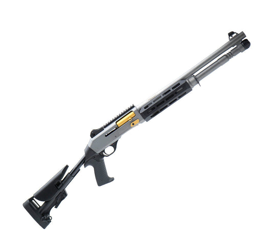 Canuck Elite Operator Tac Op Pro Gray/Gold 12GA, 3", 18.5" | FWGC