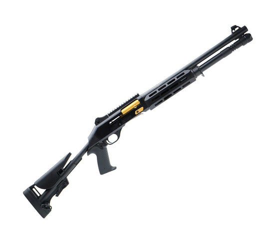 Canuck Elite Operator Tac Op Pro Black/Gold 12GA, 3", 18.5" | FWGC