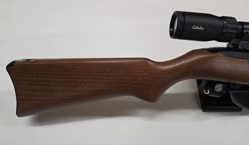 Load image into Gallery viewer, Ruger 10/22 Wood stock, blued barrel with Scope
