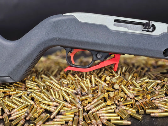 Ruger 10/22 Extended Lever Magazine Release Red | FWGC