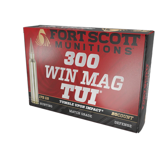 Fort Scott Munitions 300 Win Mag TUI 175GR