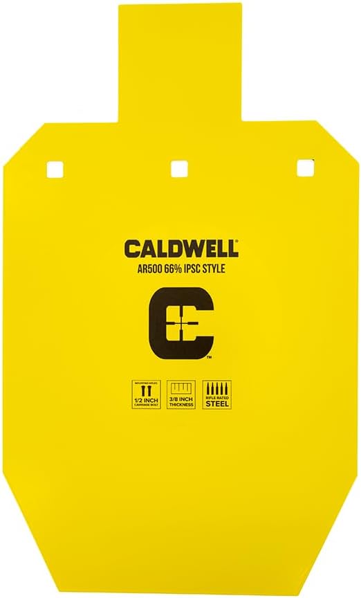 Caldwell High Caliber AR500 Steel, 66% IPSC Steel Target | FWGC