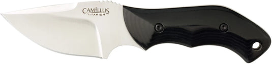 Camillus 7" Titanium Bonded Knife, Sheath Included, Micarta Handle, Lanyard Hole | FWGC