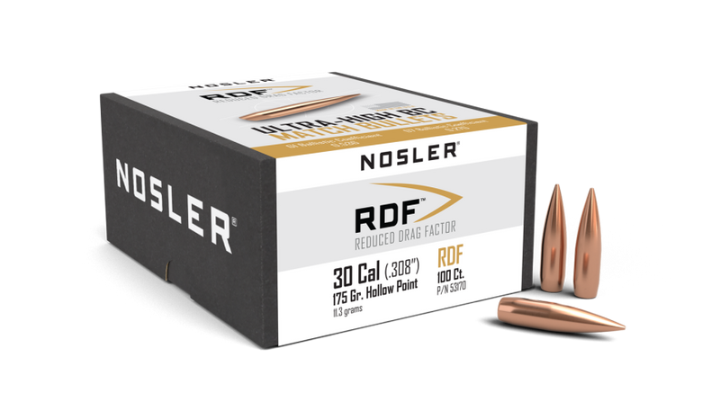 Load image into Gallery viewer, Nosler RDF 30 CAL .308&quot; HPBT 175GR 100CT | FWGC
