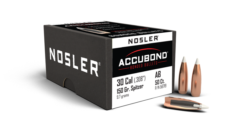 Load image into Gallery viewer, Nosler Accubond 30 CAL .308&quot; Spitzer 150GR 50 CT | FWGC
