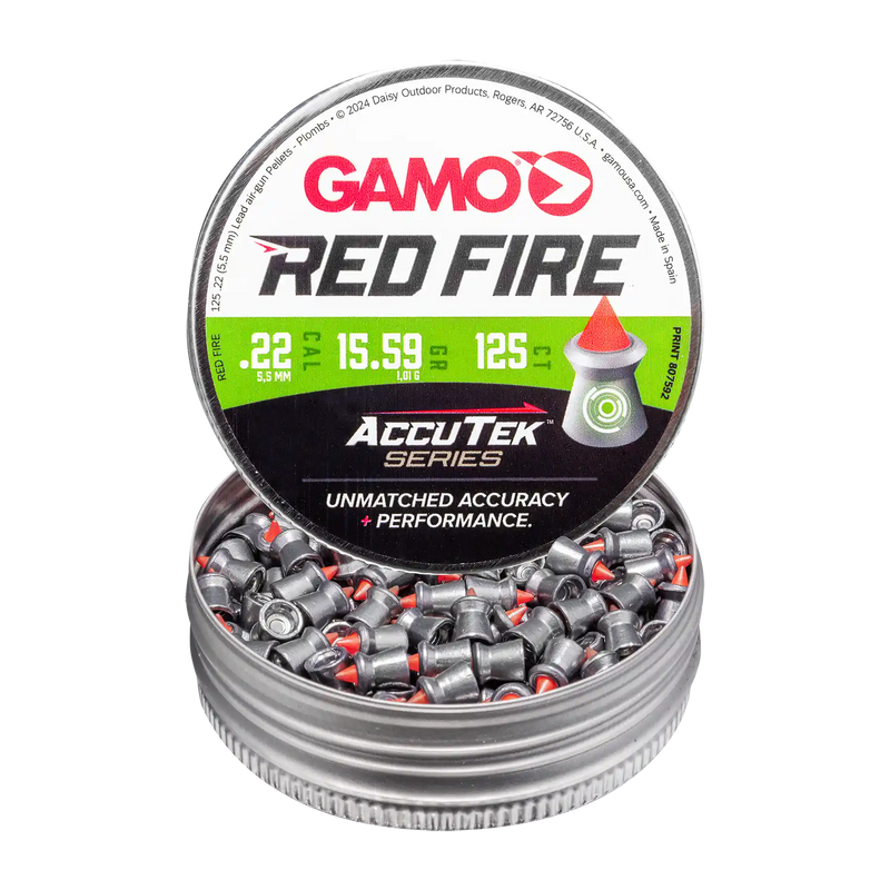 Load image into Gallery viewer, Gamo Red Fire .22 Cal Pellets - 15.4 gr - 125/Box | FWGC
