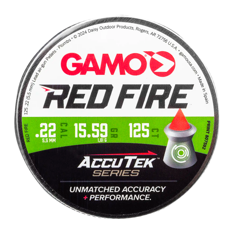 Load image into Gallery viewer, Gamo Red Fire .22 Cal Pellets - 15.4 gr - 125/Box | FWGC

