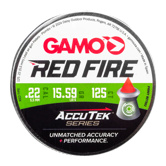Gamo Red Fire .22 Cal Pellets - 15.4 gr - 125/Box | FWGC