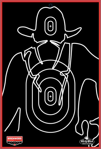 Birchwood Gunslinger Silhouette 6-Pack 12x18 Targets | FWGC