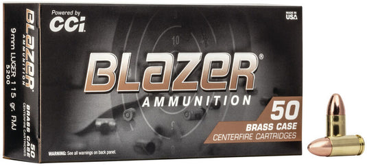 CCI Blazer 9MM 115GR 1000RD - Store Pick-Up Only