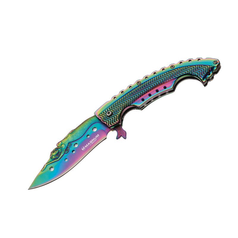 Load image into Gallery viewer, Boker Magnum Rainbow Mermaid Knife | FWGC
