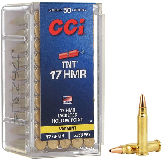 CCI TNT 17 HMR 17gr Jacketed Hollow Point 2550 fps | FWGC