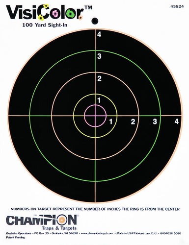 Champion Visicolour 100 yard Target sight in 10 pk