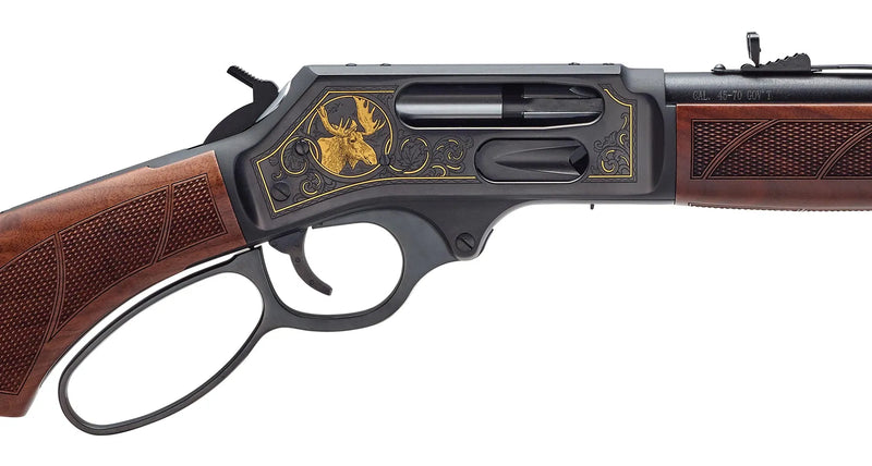 Load image into Gallery viewer, Henry Steel Wildlife Edition Side Gate Lever-Action Rifle – 45-70 Gov H010GWL | FWGC
