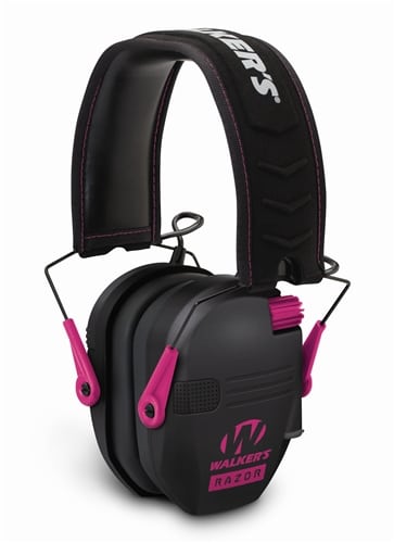 Walker Razor Slim Electronic Ear Muffs Pink 23 NRR | FWGC