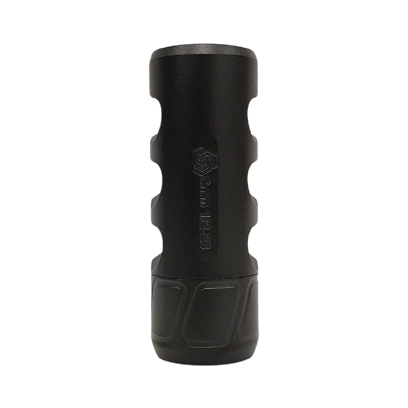Load image into Gallery viewer, Spearhead Tracker Self Timing Muzzle Brake 3 Port .223/6MM 1/2x28 BLK | FWGC
