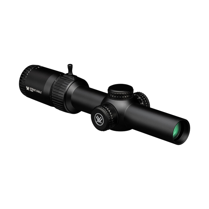 Load image into Gallery viewer, VORTEX STRIKE EAGLE 1-8X24 RIFLESCOPE WITH AR-BDC3 | BACK SIDE | FISHING WORLD GC CANADA
