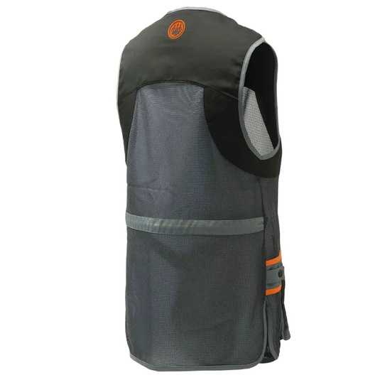 Beretta Full Mesh Shooting Vest – Black & Grey | FWGC