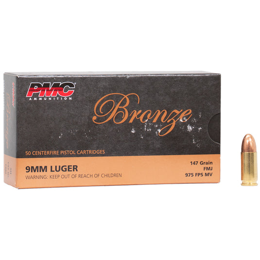 PMC Bronze 9mm Ammo 147 Grain Full Metal Jacket | FWGC