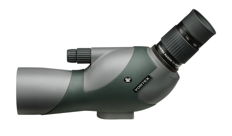 Load image into Gallery viewer, VORTEX RAZOR HD 11-33X50 ANGLED SPOTTING SCOPE | SIDE VIEW | FISHING WORLD GC CANADA
