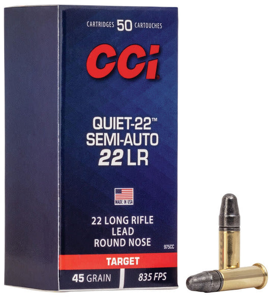 CCI Quiet Semi -22 .22LR 45gr. LRN 500rds | FWGC