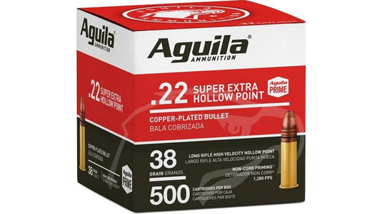 Aguila .22LR HV HP 38GR 500RD