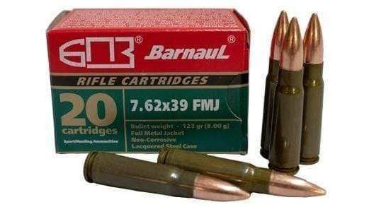 Barnaul - 7.62x39, 123gr, FMJ, 20 Rounds