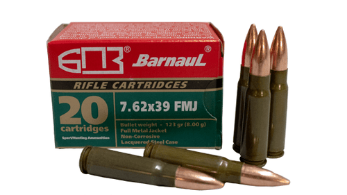 Barnaul - 7.62X39, 123GR, FMJ, 500 Rounds (Store Pick-Up Only)