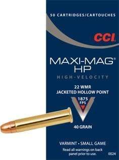 Load image into Gallery viewer, CCI 22 WMR Maxi-Mag 40gr JHP
