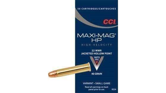 Load image into Gallery viewer, CCI 22 WMR Maxi-Mag 40gr JHP
