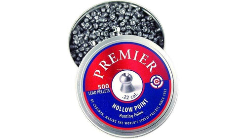 Crosman LHP22 Premier Hollow Point Pellet, .22, 14.3 Grain, 500 Count