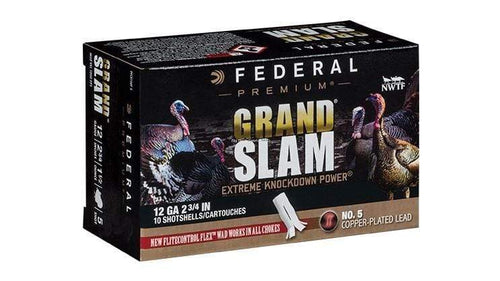 Federal Grandslam Turkey Shotshell w/ Flight Control Flex Wad 12 GA 2 3/4