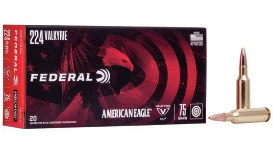 FEDERAL AMERICAN EAGLE 224 VALKYRIE, 75GR FMJ