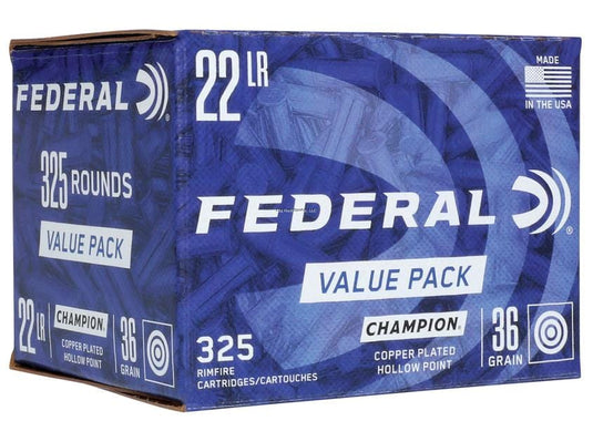 Federal Champion 22 LR Copper Plated HP 36Gr, 325RD