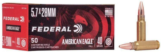 Federal American Eagle 5.72x28 FMJ 40