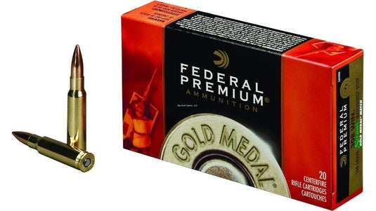 Federal Gold Medal Rifle Ammo 308 WIN, SMK BTHP, 168gr, 20 Rounds