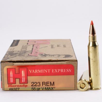 Load image into Gallery viewer, Hornady Varmint Express 223 REM, V-MAX, 55 Grains
