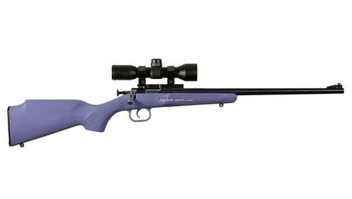 Keystone Crickett Bolt Rifle 22 LR, Purple Syn w/Scope