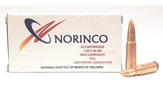 Norinco 7.62x39 FMJ 122gr Non-Corrosive - 20 rounds – Fishing World -  Hunting