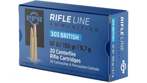 PPU PP303S1 .303 British SP 150gr, 20 Rounds