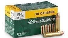 Sellier & Bellot 30 Carbine 110gr FMJ 50 rnds