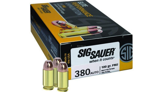 Sig Sauer 380 ACP FMJ 100Gr