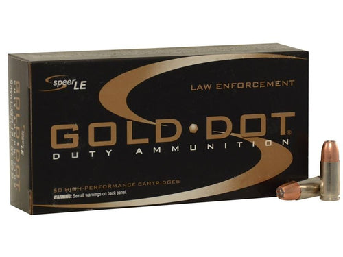 Speer Gold Dot 9mm 147GR HP, 50 Rounds