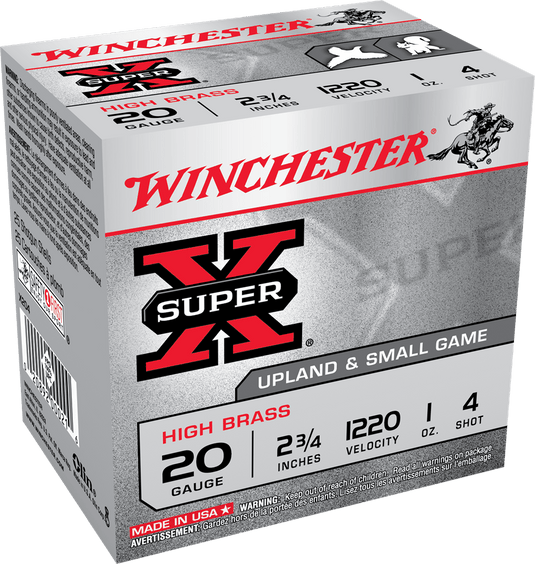 WINCHESTER SUPER X 20GA 2 3/4 1OZ #4