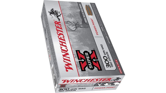 Winchester X30WM2 Super-X Rifle Ammo 300 , Power-Point, 180 Grains, 2960 fps, 20 ROUNDS